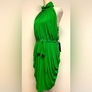 NWT Gabrielle Union NY & Co Green Halter Midi Dress Sz XL